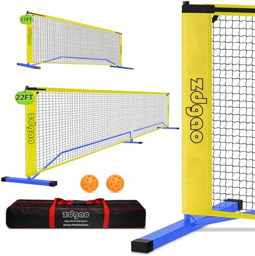 Zdgao Portable Pickleball Net - 2-in-1 Pickle Ball Net...
