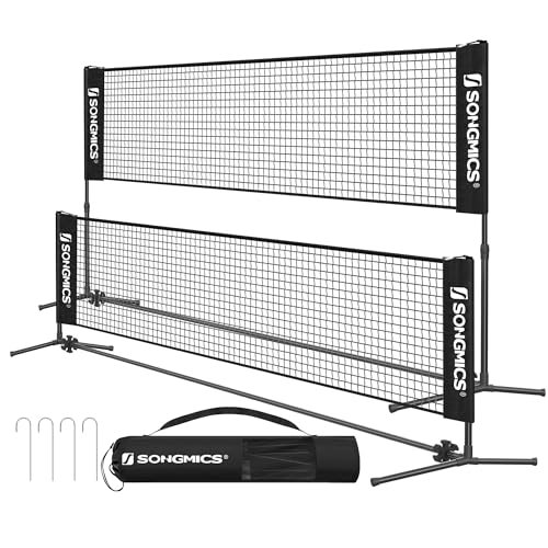 SONGMICS 10 ft Badminton Net, Height Adjustable Volleyball...