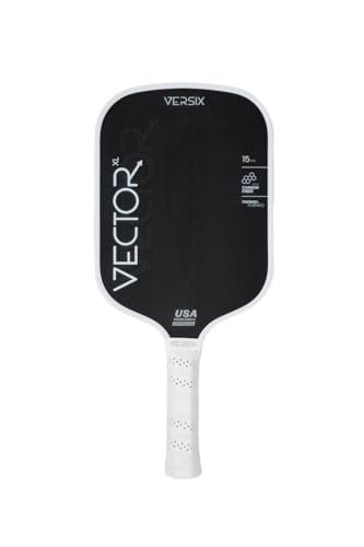 Versix Vector XL Pickleball Paddle, 15MM, Carbon Fiber,...