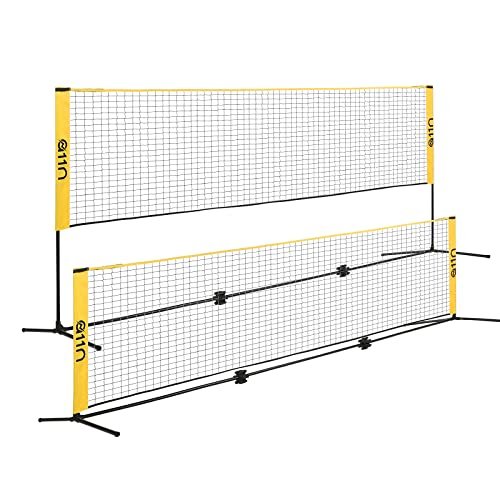 A11N 14ft Badminton Pickleball Net - Height Adjustable for...
