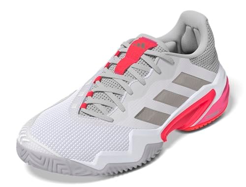 adidas Women's Barricade 13 Tennis Sneaker, White/Champagne...