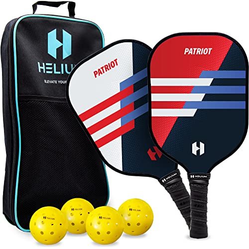 Helium Pickleball Paddle Set of 2 - USAPA Certified -...