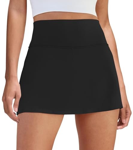 DLOODA Womens Skort Tennis Skirt with Pocket Shorts Mini...