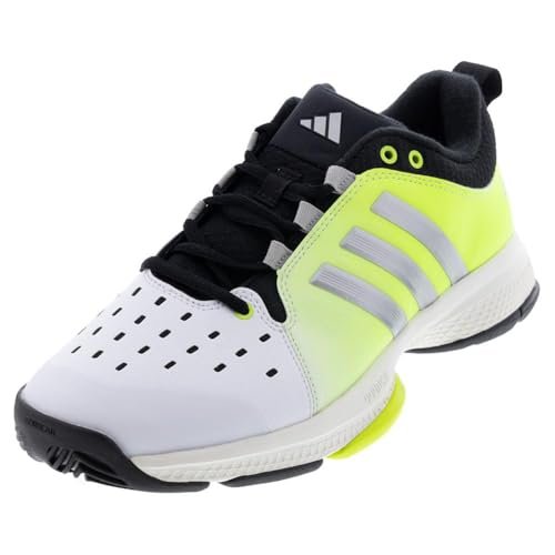 adidas Men's Court Pickleball Sneaker, White/Silver...