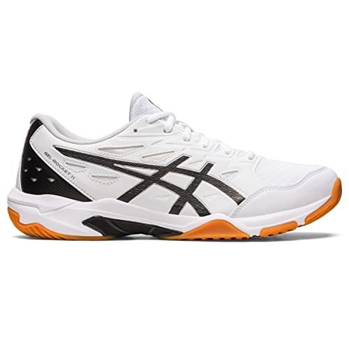 ASICS Men's Gel-Rocket 11 Volleyball Shoes, 12, White/Pure...