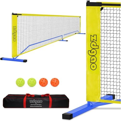 Zdgao Portable Pickleball Set with Net for Driveway with...