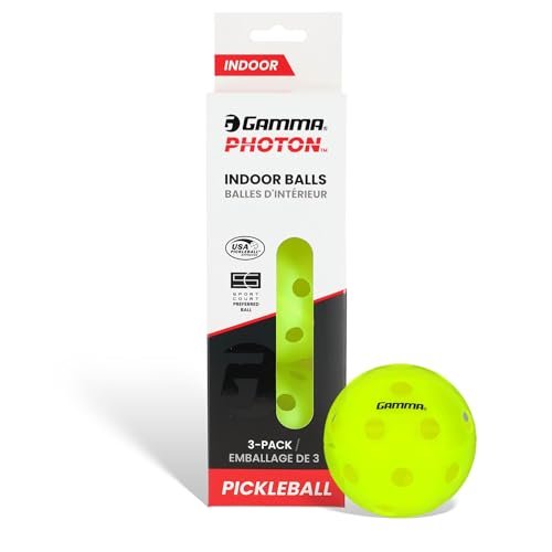 GAMMA Sports Photon Indoor Pickleball Balls, USAPA...