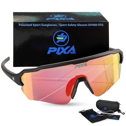 UV400 Polarized Sport Sunglasses EVA Hard Case, Soft bag,...