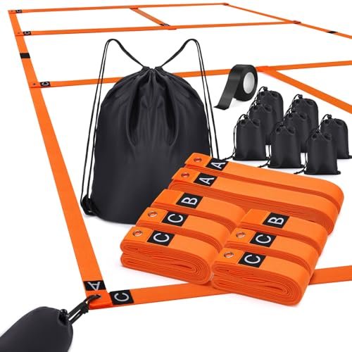 TOBWOLF Pickleball Court Marking Kit, Portable Temporary...