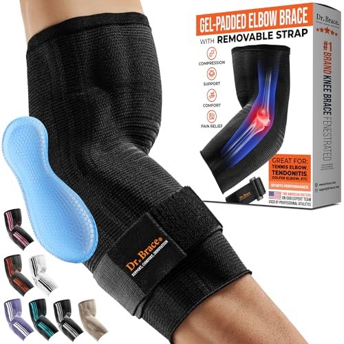 DR. BRACE® Elite Elbow Brace Support, Breathable Elbow...