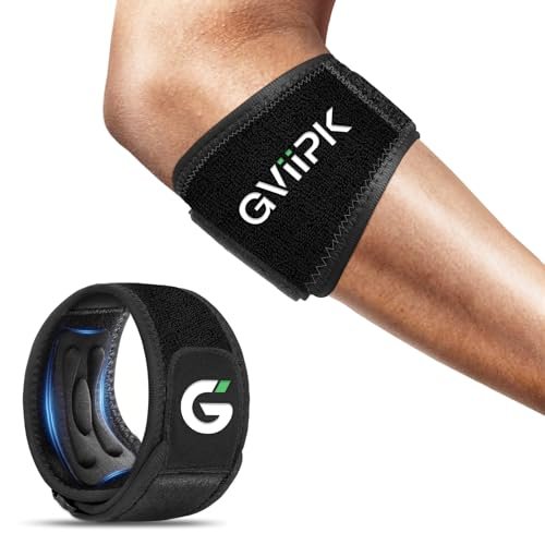 Gviipk Tennis Elbow Brace Strap for Tendonitis Elbow Relief...
