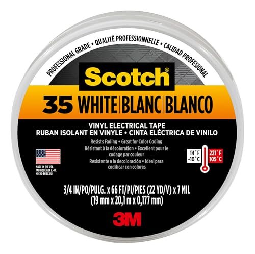 3M 10828 Scotch 35 Vinyl Electrical Color Coding Tape,...