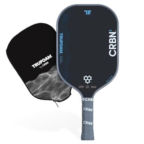 CRBN TruFoam Waves Pickleball Paddle - Elongated - Carbon...