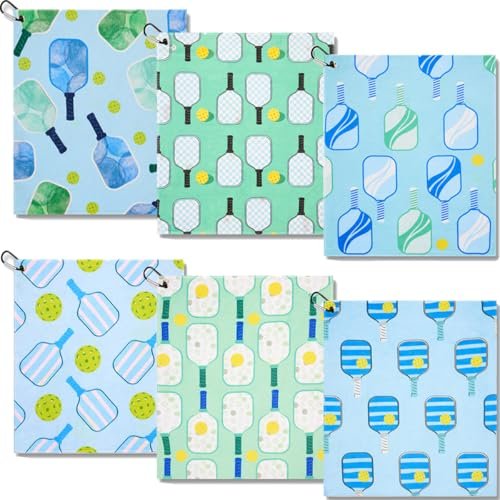 Retrora 6 Pcs Soft Pickleball Towel 15 x 17 Inch...