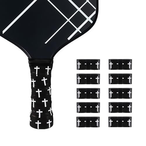 10pcs Tacky Faith Cross Pickleball Overgrip, Religious Anti...