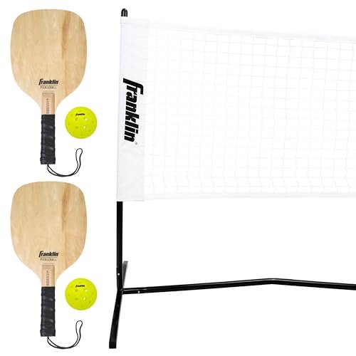 Franklin Sports Complete Half Court Size Pickleball Net Set...