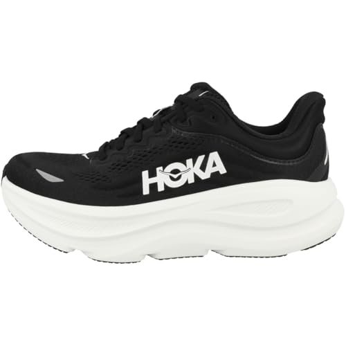 Hoka Women's Bondi 9 Black/White 8 Medium