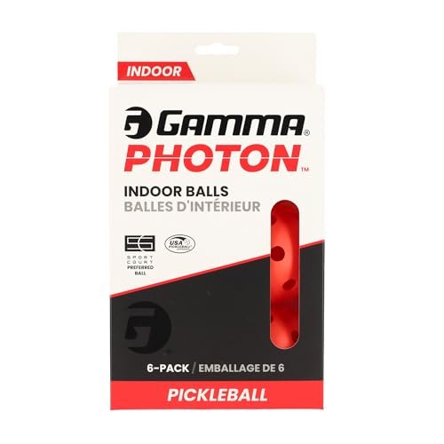 Gamma Photon Indoor Pickleballs, 26 Holes for Precise...