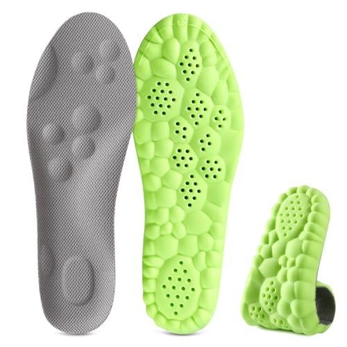 SolaraPickleball Insoles for Men Women, 4D Memory Foam Arch...