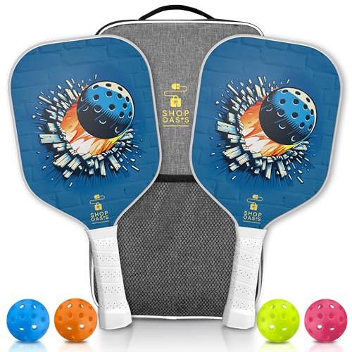 Kids Pickleball Paddles (Set of 2), Child Size Paddles,...