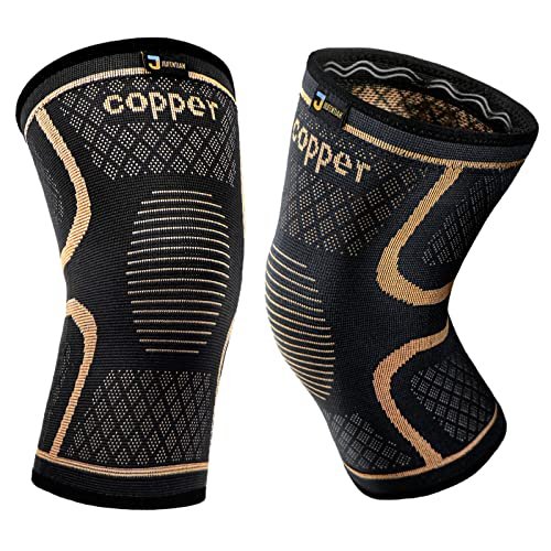 Copper Knee Braces for Men and Women (2 pack) -Knee...