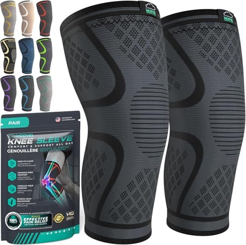 Modvel Compression Knee Brace for Women & Men, 2-Pack...