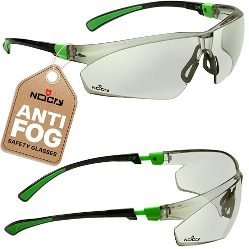 NoCry Lightly Tinted Anti Fog Safety Glasses for Men or...
