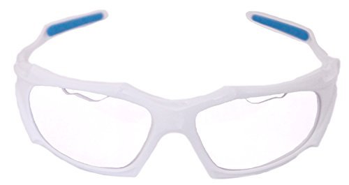 Python Full Framed (Clear Lense/White Frame) Racquetball...