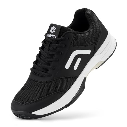 FitVille Men Pickleball Shoes Wide Tennis Shoes for Men...