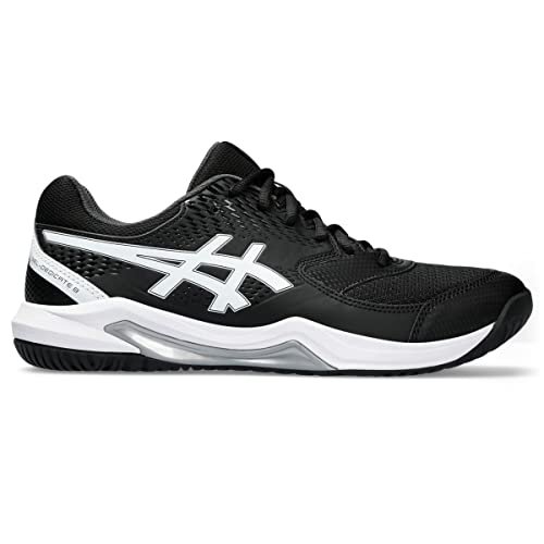 ASICS Men's Gel-Dedicate 8 Tennis Shoe, 12, Black/White