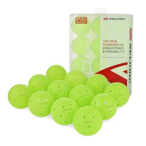 Selkirk Sport Pro S1 Ball | Crack-Resistant | 38 Hole...
