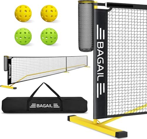 BAGAIL Portable Pickleball Net Set, 22 FT Regulation Size...