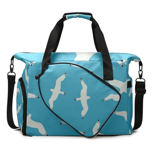 JQJJQJQJ Pickleball Tote Bag Large Capacity Backpack...