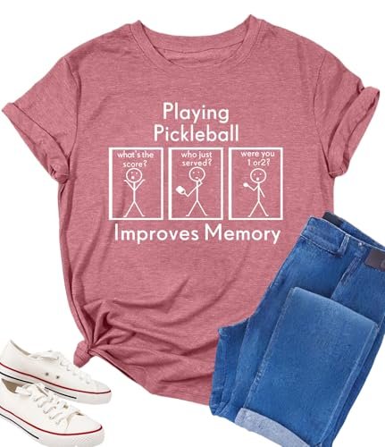 Pickleball Shirts Women Pickleball Player Tshirts Gym...
