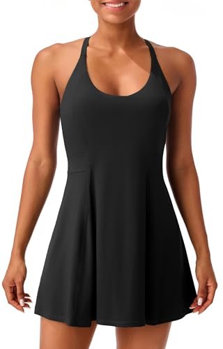 PERSIT Women Tennis Dress Athletic Wrokout Summer Dress...
