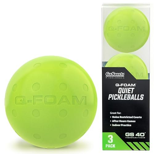 GoSports GS 40 Q-Foam Pickleballs - Quiet Foam Balls for...