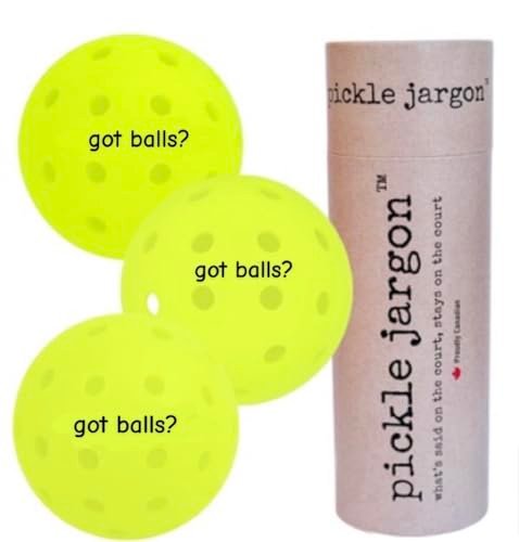 Pickle Jargon Pickleball Balls - USAPA-Approved Outdoor...