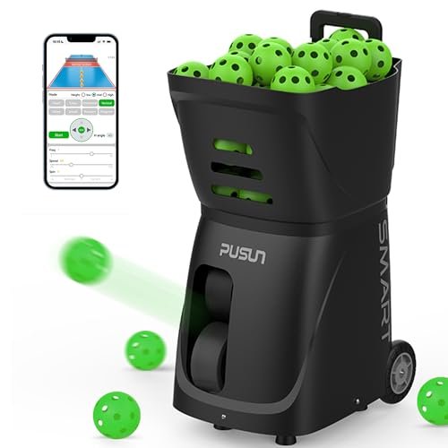PP-Smart Pickleball Machine – 80+ Ball Capacity, 20–70 mph...