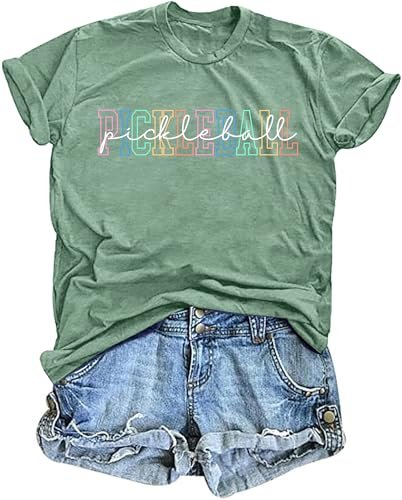 Heartbeat Graphic T-Shirt for Pickleball Lover - Women's...