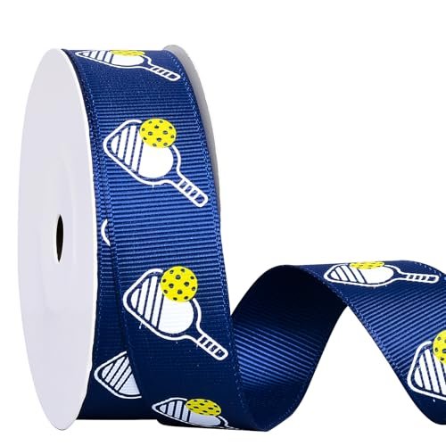 Ribest Sports Pickleball Ribbon, 7/8 Inch Grosgrain Fabric...