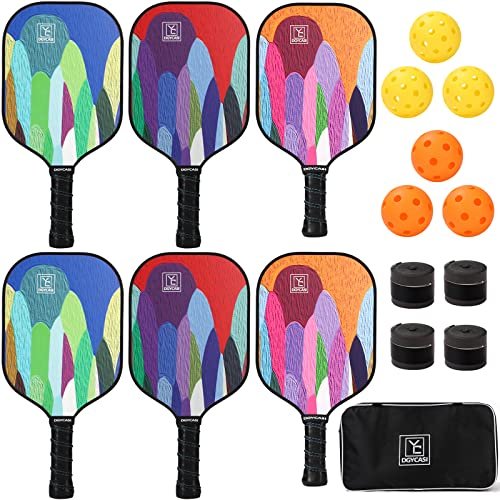 Graphite Pickleball Paddles Set of 6, 2025 USAPA Approved,...