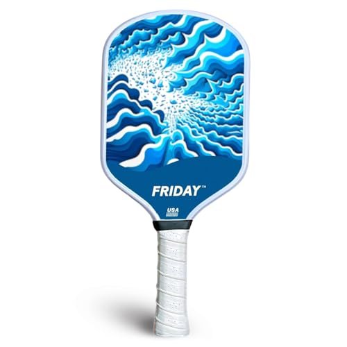 Friday Pickleball Paddle, Durable Carbon Fiber,...