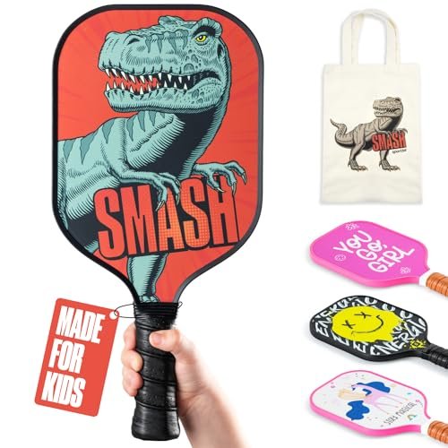 Sportbit Kids Pickleball Paddles Set of 1 or 2 -...