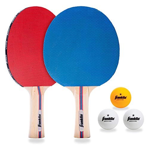 Franklin Sports Ping Pong Paddle Set with Balls - 2...