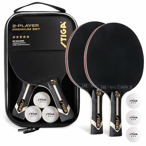 STIGA Premium 2‑Player Table Tennis Set – Includes 2 ITTF...