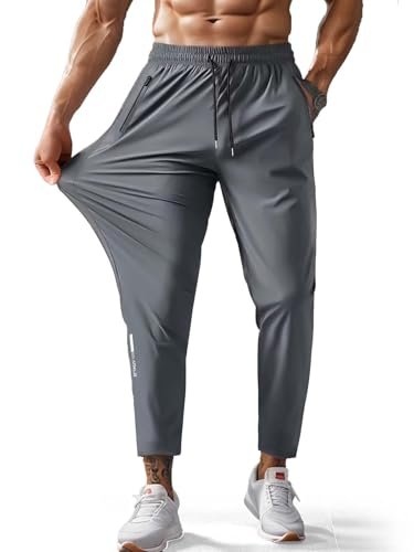 Hidkat Men's Hiking Pants Quick-Dry Lightweight Sweatpants...