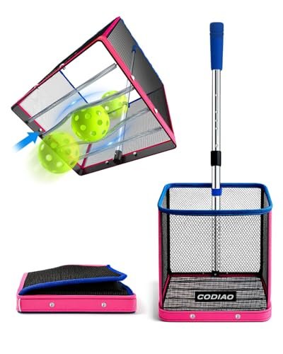 Pickleball Ball Picker Upper, Foldable Lightweight Basket...