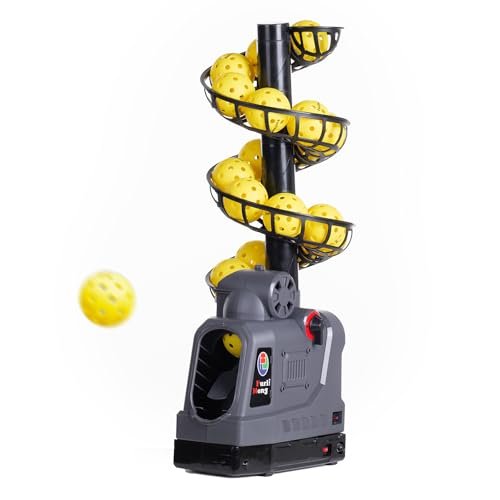 681PBH Pickleball Machine with Auto Swing, 3 Angles & 4...