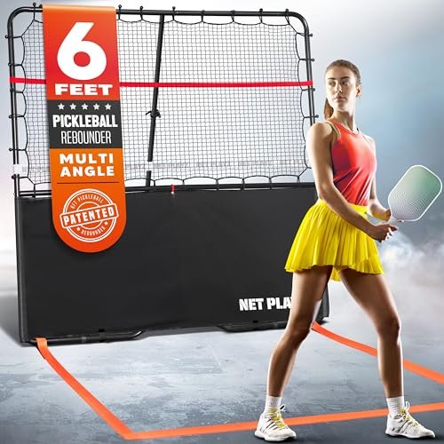 Pickleball Rebounder Training Aid, Adjustable Angle Easy...