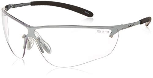 Bollé Safety 40073 Silium Safety Eyewear with Silver Metal...